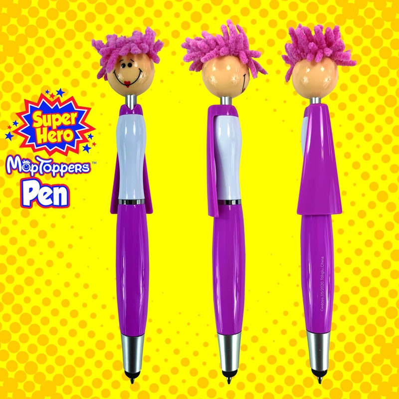 Geddes Raymond Geddes Super Hero Stylus & Ballpoint Pen Set With MOP Pencil Toppers (Pack of 18) - Image 5